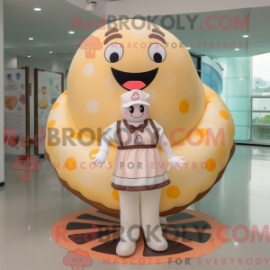 Cream Donut maskot kostume...