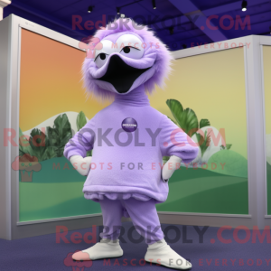 Lavender Ostrich mascot...