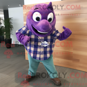 Purple Stingray mascot...