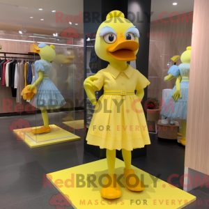 Lemon Yellow Duck mascot...