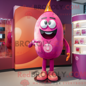 Magenta aprikos maskot...