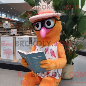 Peach Emu mascot costume...