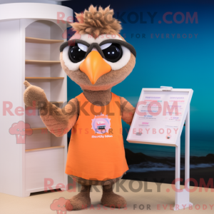 Peach Emu mascot costume...