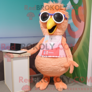 Peach Emu Maskottchen...