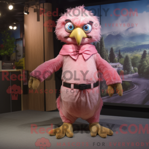 Pink Eagle-maskotdraktfigur...