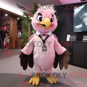 Pink Eagle-mascottekostuum...