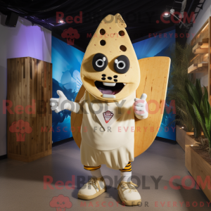 Cream Nachos mascot costume...