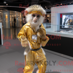 Gold Capuchin Monkey mascot...