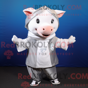 Silver Sow maskotdraktfigur...