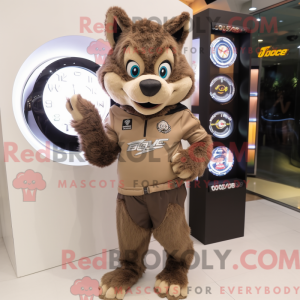 Brown Say Wolf mascot...