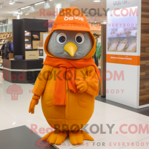 Orange Wachtel Maskottchen...