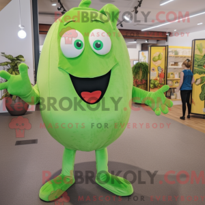 Lime Green Pepper mascot...