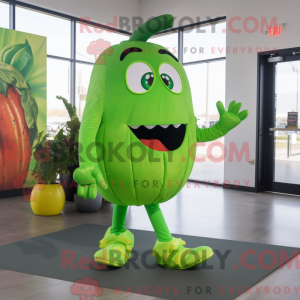 Lime Green Pepper mascot...