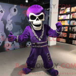 Disfraz de mascota Purple...