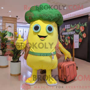 Yellow Broccoli mascot...