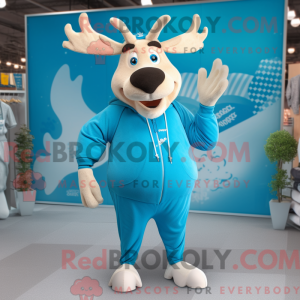 Máscara Sky Blue Elk com...