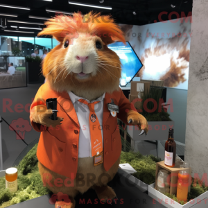 Rust marsvin maskot drakt...