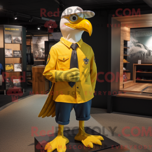 Yellow Bald Eagle mascot...