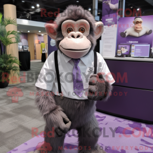 Lavender Chimpanzee mascot...