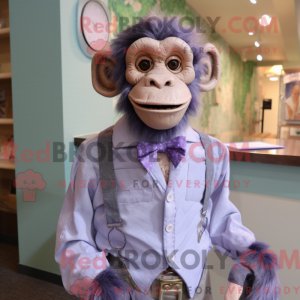 Lavender Chimpanzee mascot...