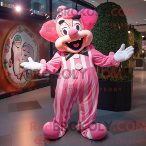 Rosa klovnemaskotkostyme...