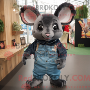 Sort Chinchilla maskot...