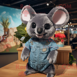 Sort Chinchilla maskot...