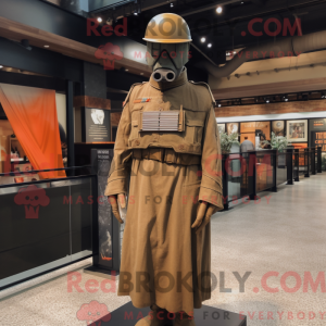 Rust Army Soldier mascot...