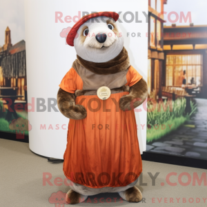 Rust Seal mascot costume...