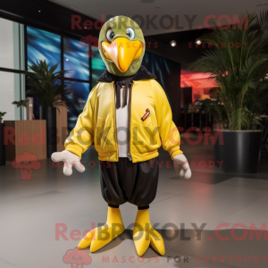 Lemon Yellow Toucan mascot...
