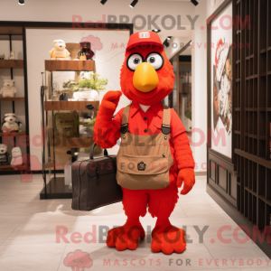 Red Fried Chicken mascot...