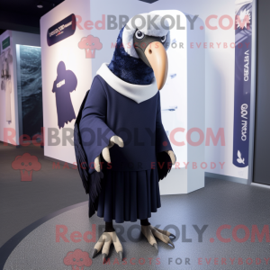 Navy Vulture maskot kostume...