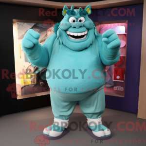 Postava maskota Teal Ogre...