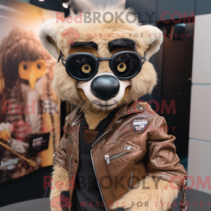 Tan Lemur maskot drakt...
