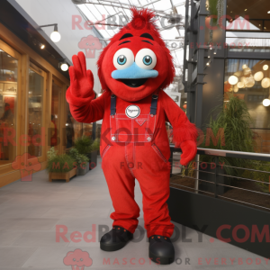 Relógio de pulso vermelho...