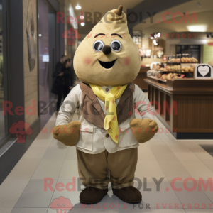 Maskotdraktfigura Tan Pear...