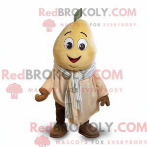 Maskotdraktfigura Tan Pear...