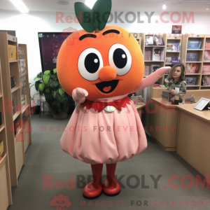 Peach Cherry mascot costume...