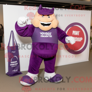 Lilla Strongman maskot...