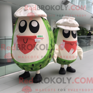 Cream Watermelon mascot...