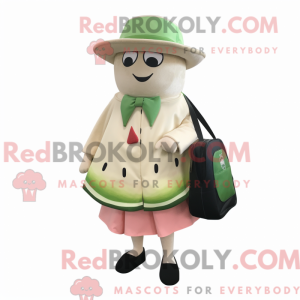 Cream Watermelon mascot...
