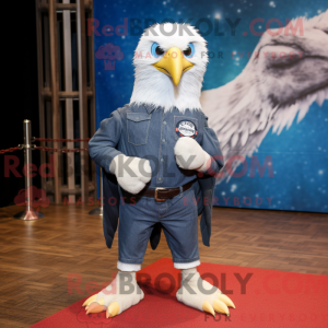 Silver Bald Eagle mascot...