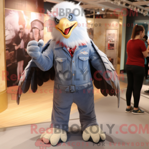 Silver Bald Eagle mascot...