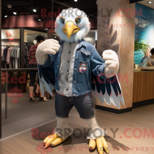 Silver Bald Eagle mascot...