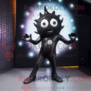 Black Ray mascot costume...