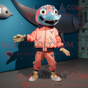 Peach Swordfish mascot...