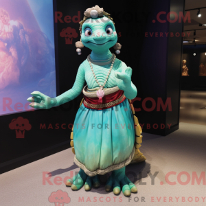 Schildpad-mascottekostuum...