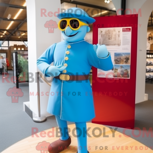 Sky Blue Swiss Guard mascot...