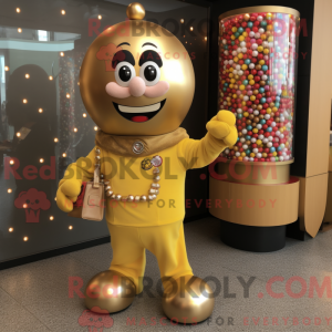 Gold Gumball Machine mascot...