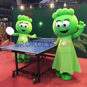 Grönt bordtennisbord...